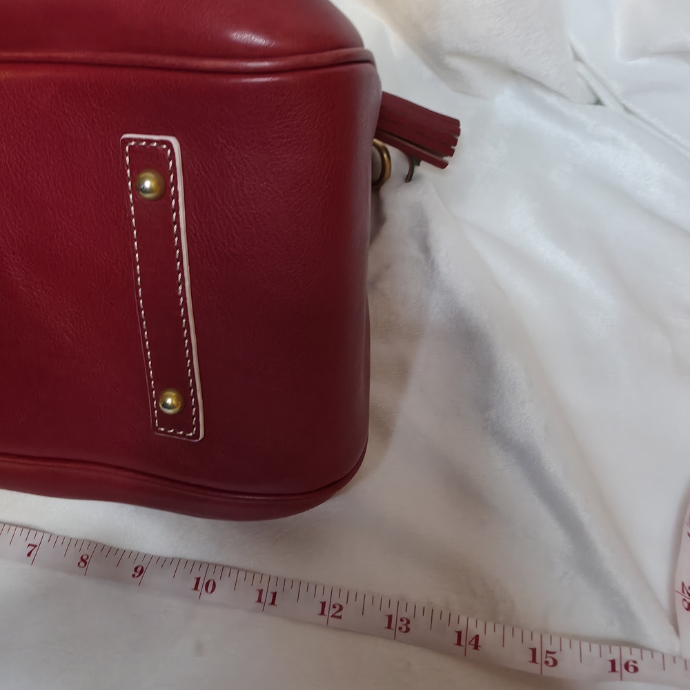 Dooney & Bourke Red Leather Satchel - Picture 13 of 16